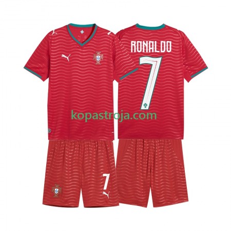 Billiga Fotbollströjor Portugal Cristiano Ronaldo 7 Barn Hemma tröja WM 2026 Kortärmad